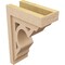 Ekena Millwork 6"W x 12"D x 18"H Classic Sheridan Rough Cedar Woodgrain TimberThane Corbel, Primed Tan CORUR06X12X18SHERCPR - alternate 3